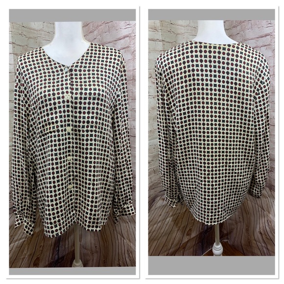 Vintage Liz Claiborne Button down Americana SZ 14 - Picture 1 of 8